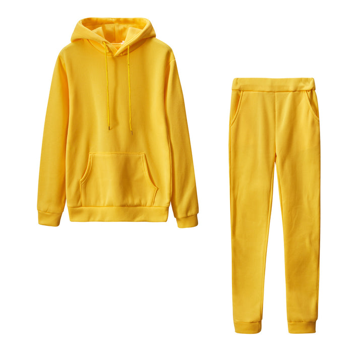 Damen nan Cozy-Loungewear-Set mit oversized Hoodie, Kängurutasche und schmaler Highwaist-Jogginghose Echo Archiv