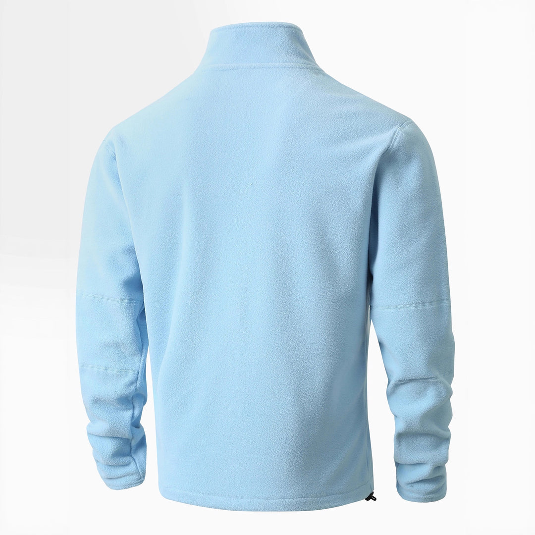 Herren Fleece-Pullover mit praktischen Reißverschlusselementen und hohem Kragen Echoarchiv