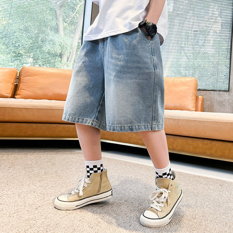 Jungen entspannte Denim-Shorts Echo Archiv