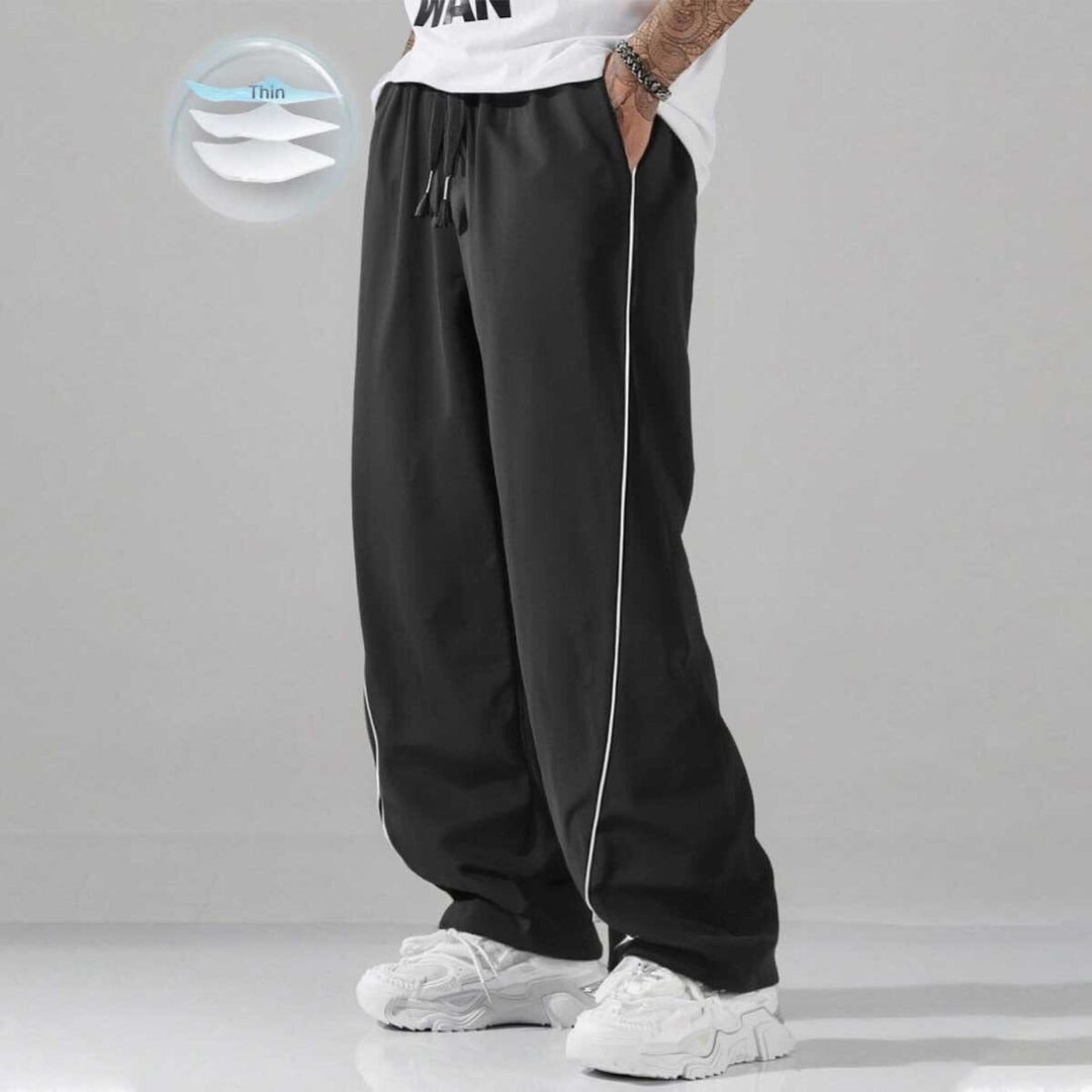 Herren Sportliche Freizeithose mit verstellbarem Bund und seitlichen Taschen Echo Archiv