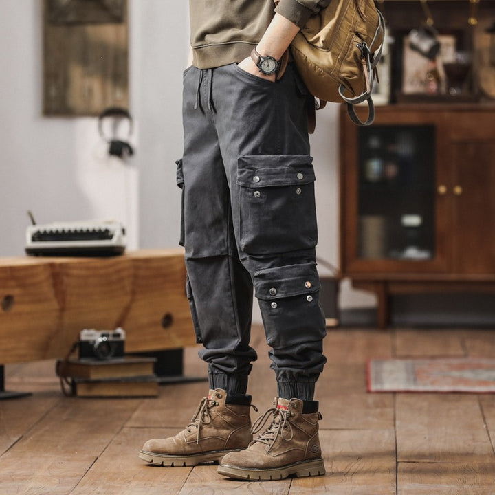 Herren Cargohose mit multifunktionalen Pattentaschen und elastischem Saum Echo Archiv