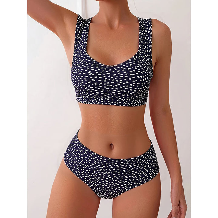 Damen Bikini-Set mit sportlichem Schnitt und hoher Taille Echo Archiv
