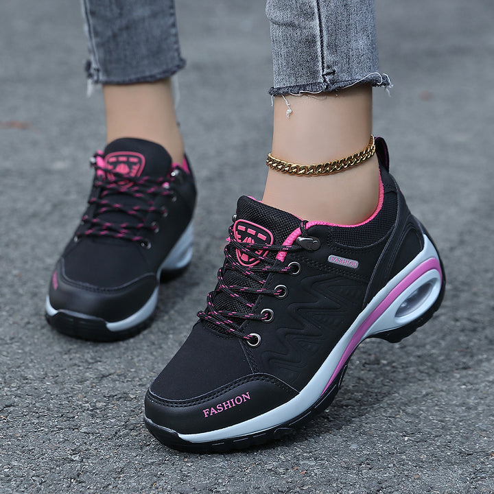 Damen nan sportliche Keil-Sneaker mit gepolsterter Luftkissen-Sohle Echo Archiv