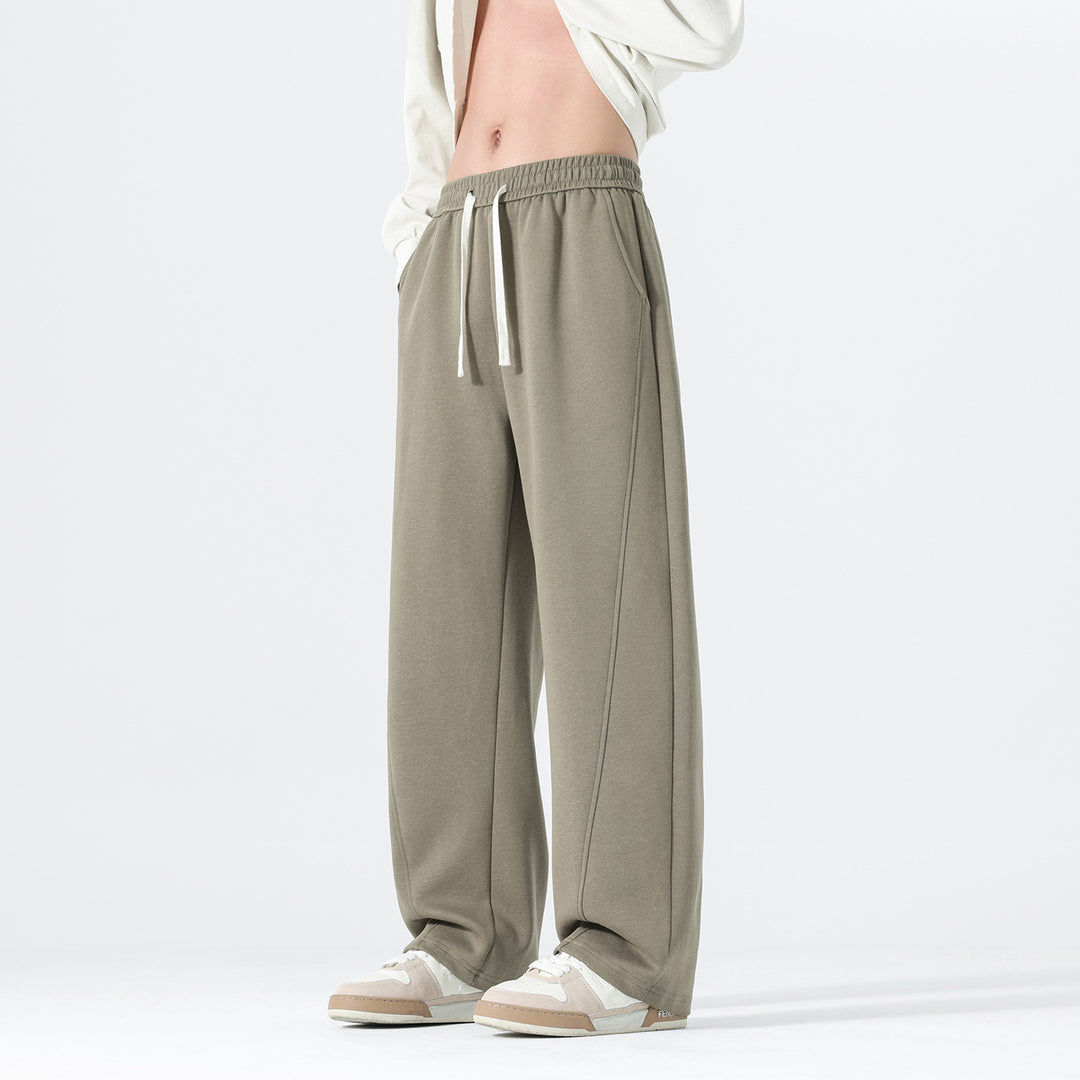 Herren Extraweite Sweatpants im Palazzo‑Look mit Tunnelzugbund und Seitentaschen Echo Archiv