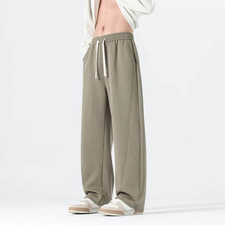 Herren Extraweite Sweatpants im Palazzo‑Look mit Tunnelzugbund und Seitentaschen Echo Archiv