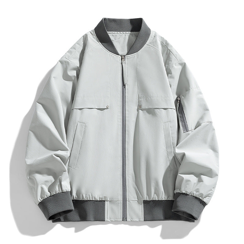 Herren lässige Übergangsjacke mit praktischen Taschen Echoarchiv