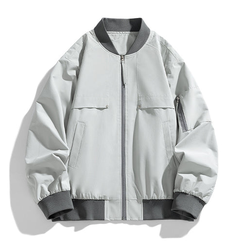 Herren lässige Übergangsjacke mit praktischen Taschen Echoarchiv