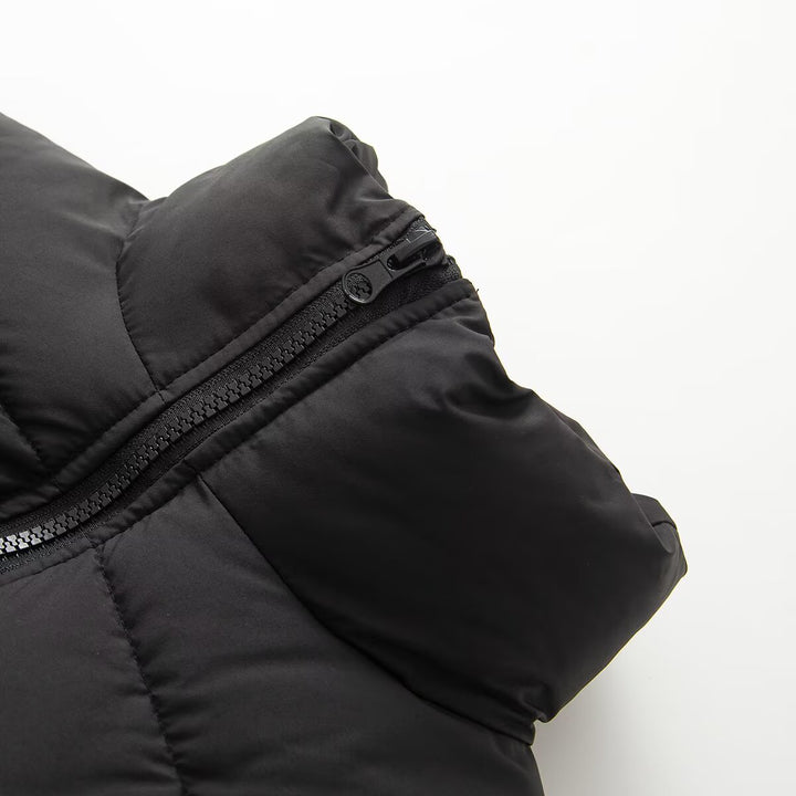Damen kurze gesteppte Steppjacke mit taillierter Korsettschnitt‑Silhouette und hohem Stehkragen Echoarchiv