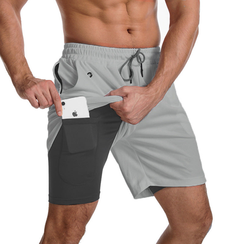 Herren Sportliche Hybrid-Shorts mit praktischen Taschen und atmungsaktivem Material Echoarchiv
