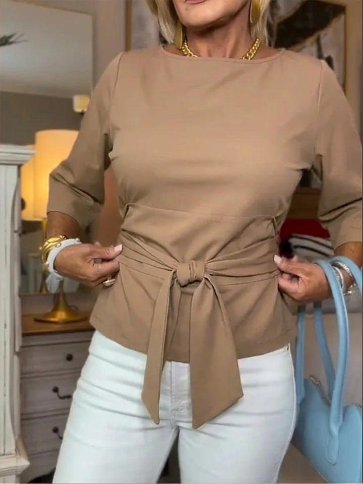Damen Elegante Bluse mit Schleifen-Detail Echo Archiv
