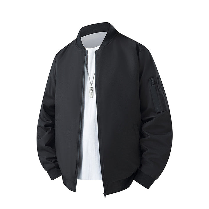 Herren Leichte Bomberjacke im MA‑1 Look mit Ärmeltasche und gerippten Bündchen Echo Archiv