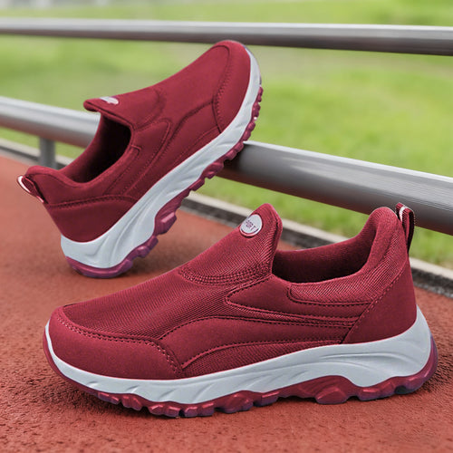 Damen nan leichter Slip-On Walkingsneaker mit elastischem Einstieg, gepolstertem Memory-Fußbett und profilierter rutschfester Laufsohle Echo Archiv