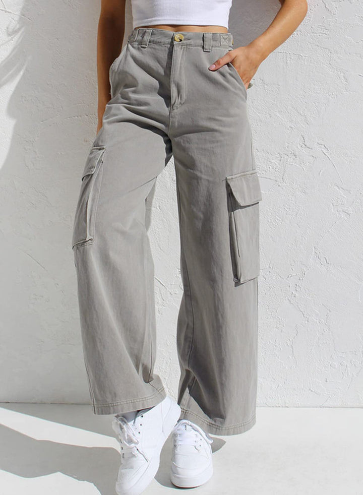 Damen Cargo-Hose mit praktischen Seitentaschen und lässigem Schnitt Echo Archiv