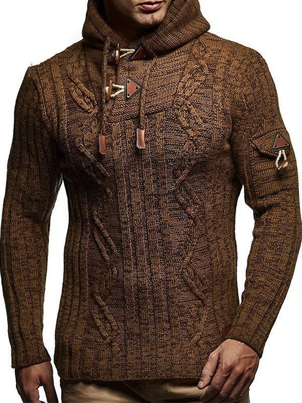 Herren Strickpullover mit Kapuze Echoarchiv