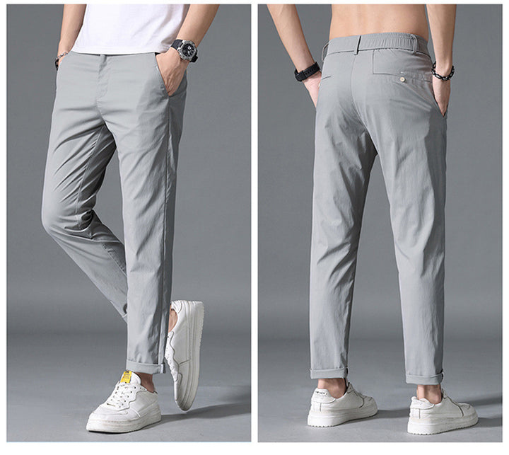 Herren modische Chino-Hose mit elastischem Bund und praktischen Taschen Echoarchiv
