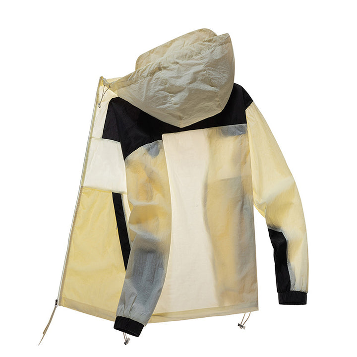 Herren winddichte Funktionsjacke mit verstellbarem Kapuzenkragen Echoarchiv