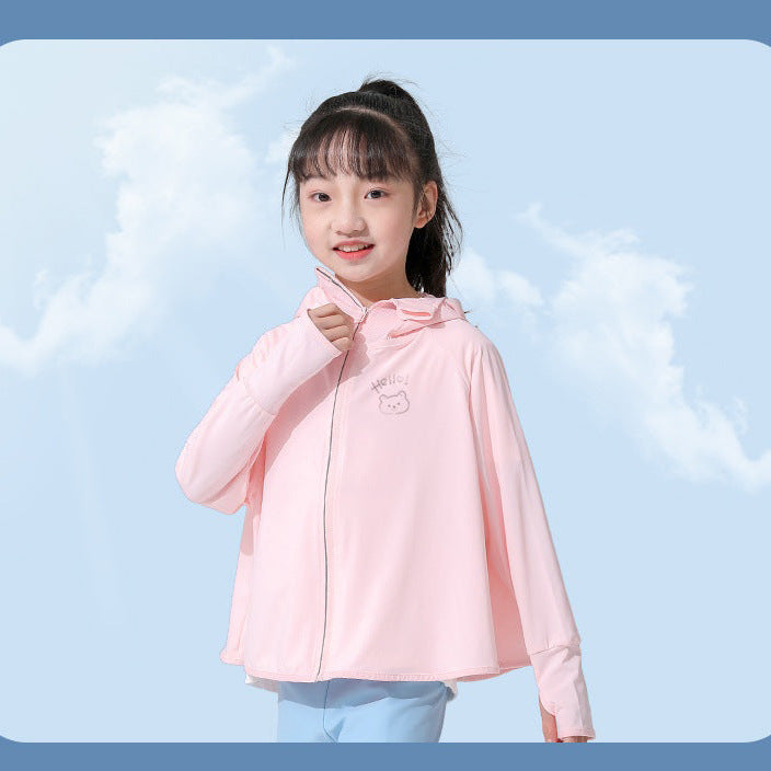 Damen Sommerliche UV-Schutzjacke mit Kapuze Echo Archiv