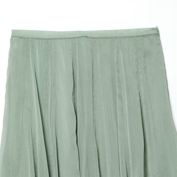 Damen Maxirock aus plissiertem Chiffon mit hohem Bund und fließender A-Linie Echo Archiv