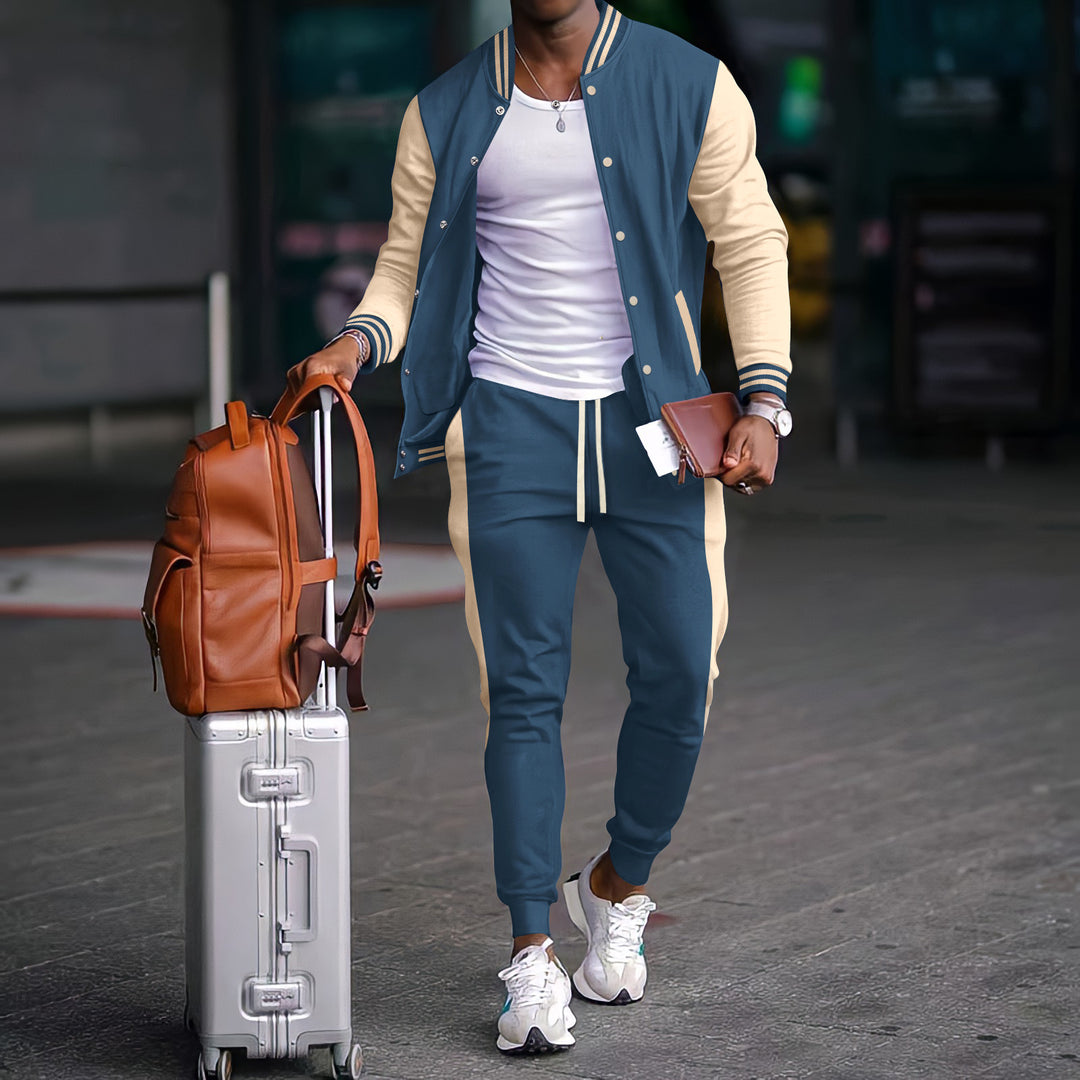Herren sportlicher Freizeitanzug mit funktionellen Taschen und atmungsaktiven Materialien Echoarchiv