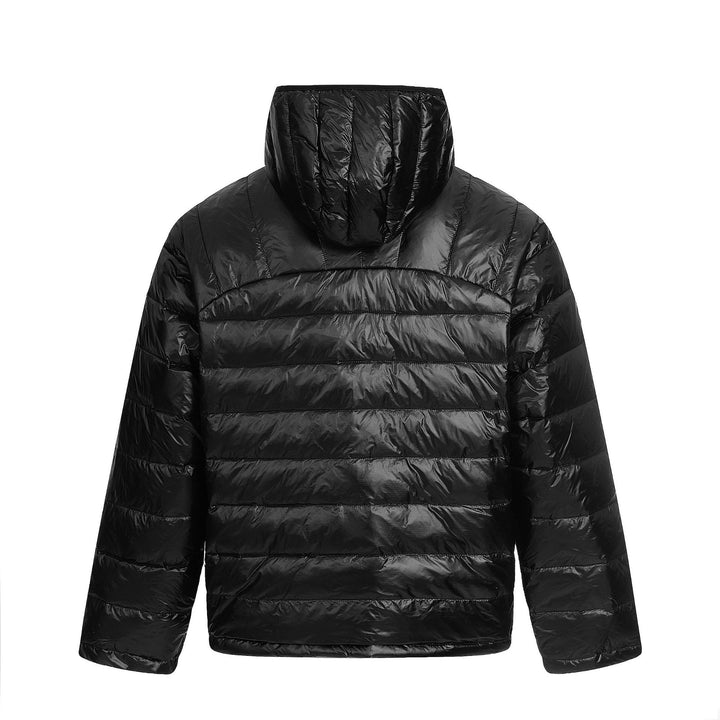 Herren Kurz geschnittener wattierter Halb-Zip Puffer mit Stehkapuze und ultraleichter Isolierung Echoarchiv
