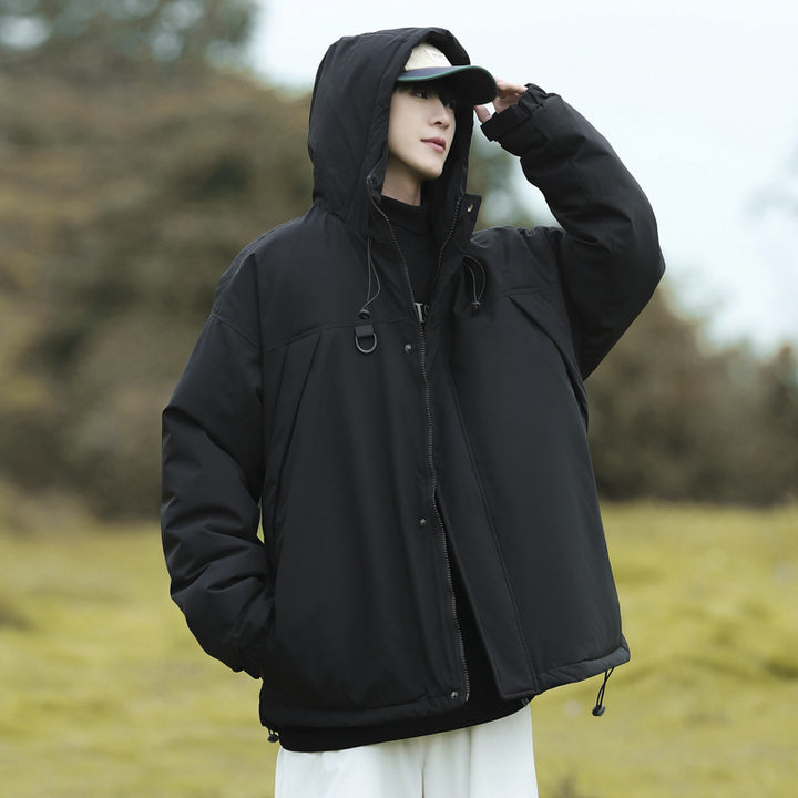Herren technische Winterjacke mit verstellbarem Kapuzenkragen Echoarchiv