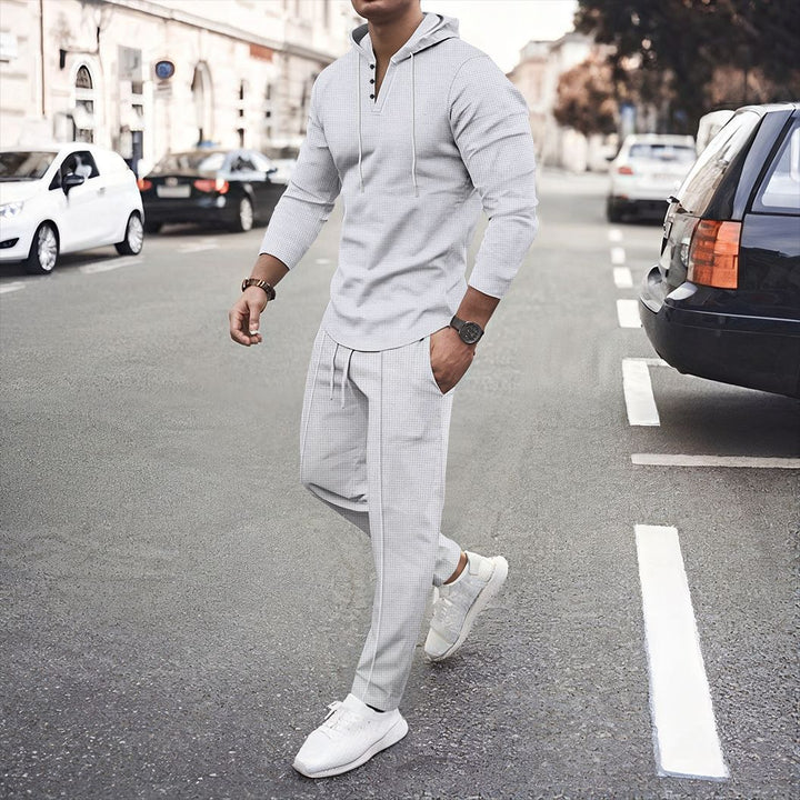 Herren sportliches Hoodie und Jogginghose Set mit atmungsaktiver Struktur Echoarchiv