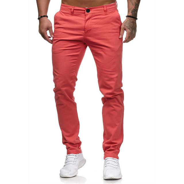 Herren Slim-Fit Freizeithose mit elastischem Bund und komfortablem Schnitt Echoarchiv