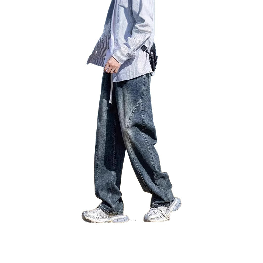 Herren Weitgeschnittene Denim-Hose Echoarchiv 1787982091