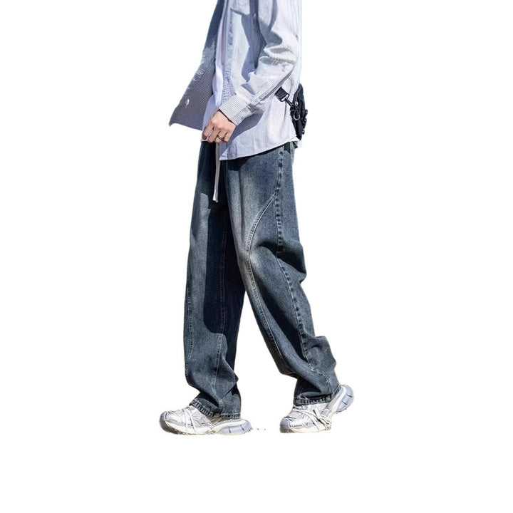 Herren Weitgeschnittene Denim-Hose Echoarchiv 1787982091
