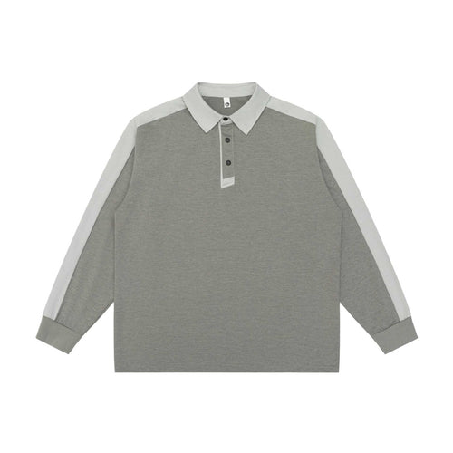 Unisex Retro-inspiriertes Polo-Sweatshirt mit Raglanärmeln und Halbknopfleiste Echoarchiv