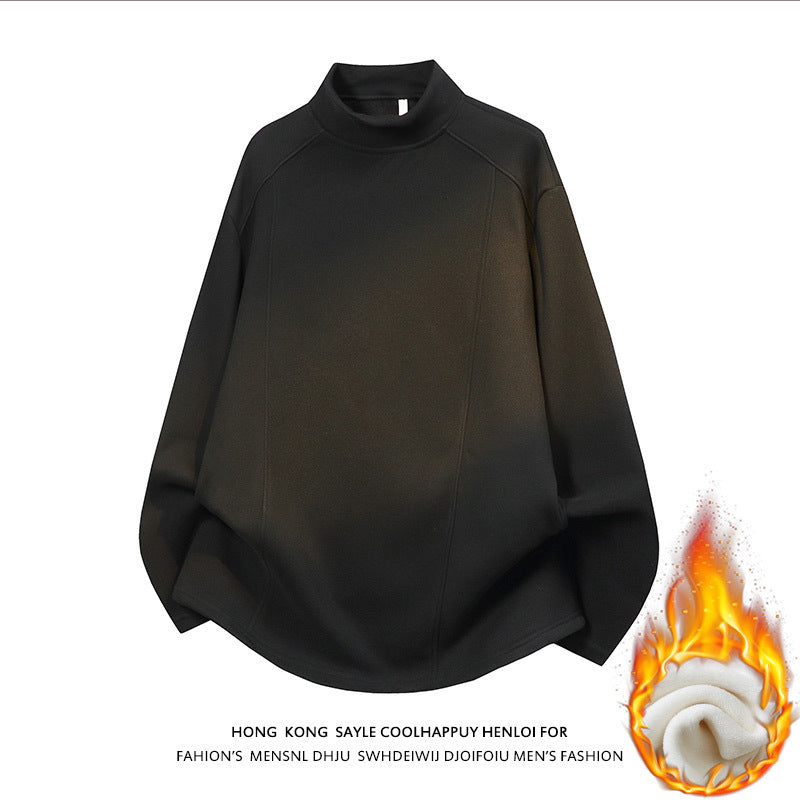 Herren Oversize Stehkragen-Sweatshirt mit Raglanärmeln und dezentem Farbverlauf Echo Archiv