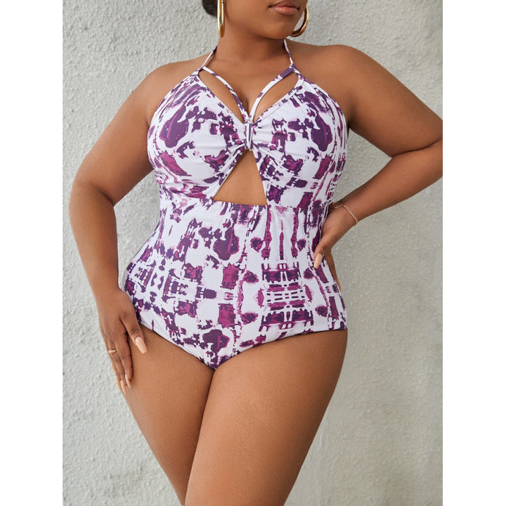 Damen Hochgeschnittener Badeanzug mit modischem Cut-Out-Design Echo Archiv