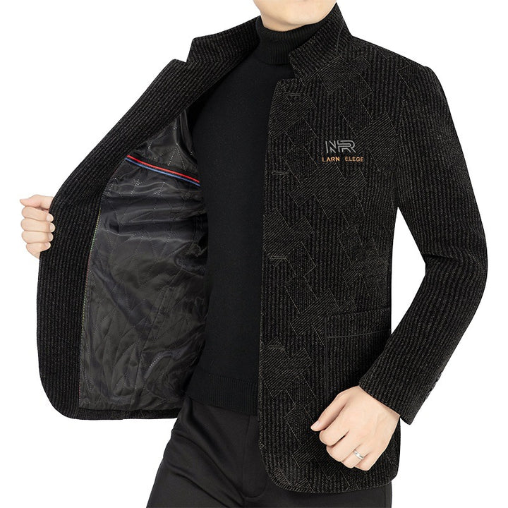 Mann Lange Jacke aus strukturiertem Stoff Echoarchiv