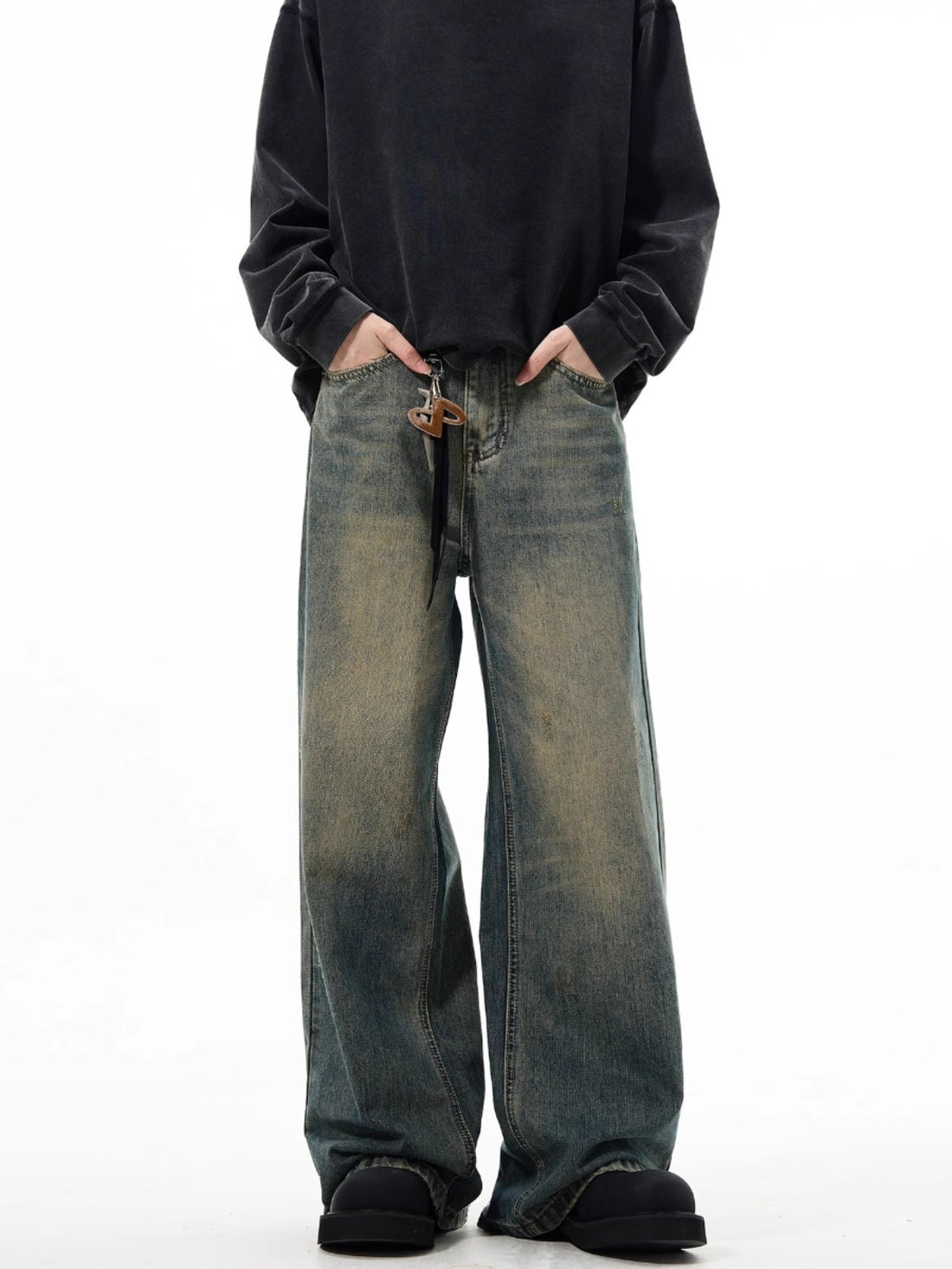 Damen Weitgeschnittene Jeans mit lässigem Schnitt Echo Archiv