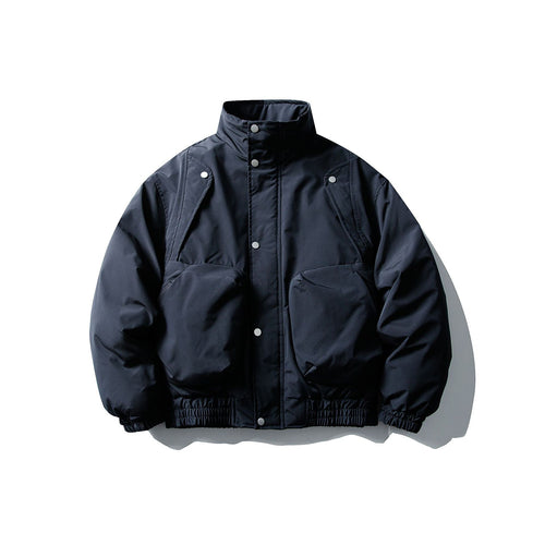 Herren Kurzboxy Thermo‑Bomber mit hohem Stehkragen und aufgesetzten XXL‑Taschen Echoarchiv
