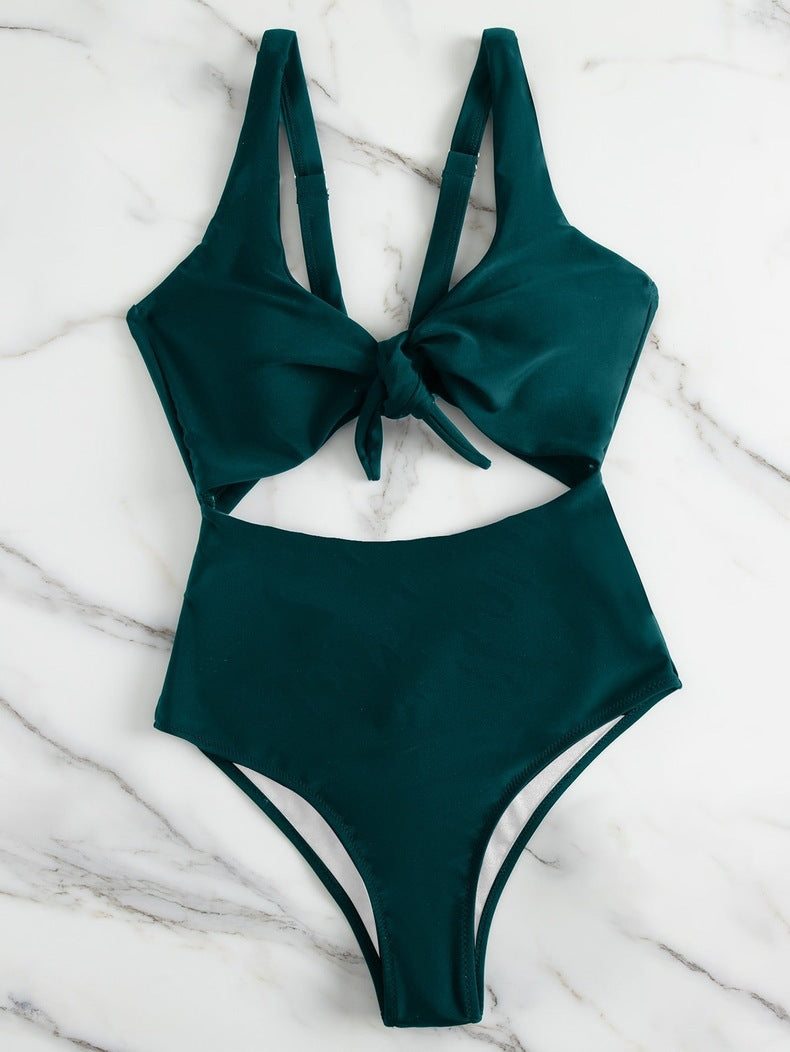 Damen Triangel-Bikini-Set mit verstellbarem Knotendesign Echo Archiv