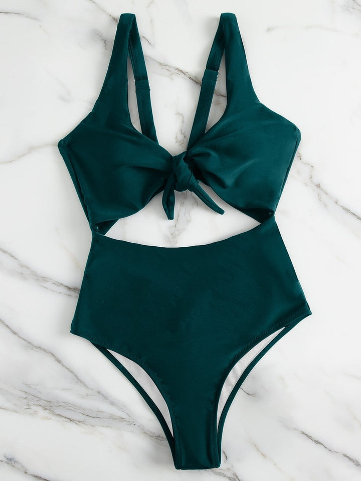 Damen Triangel-Bikini-Set mit verstellbarem Knotendesign Echo Archiv