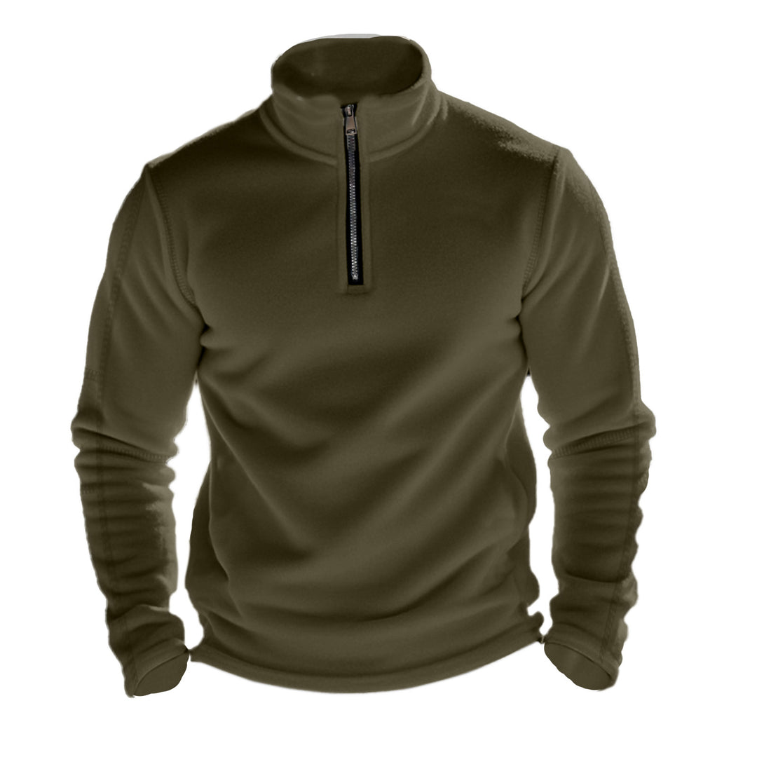 Herren funktioneller Fleece-Pullover mit halbem Reißverschluss Echoarchiv
