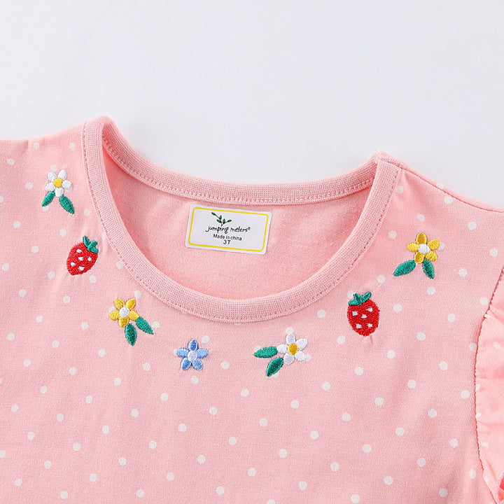 Mädchen Tüllkleid mit niedlichen Hasen- und Blumenstickereien Echo Archiv