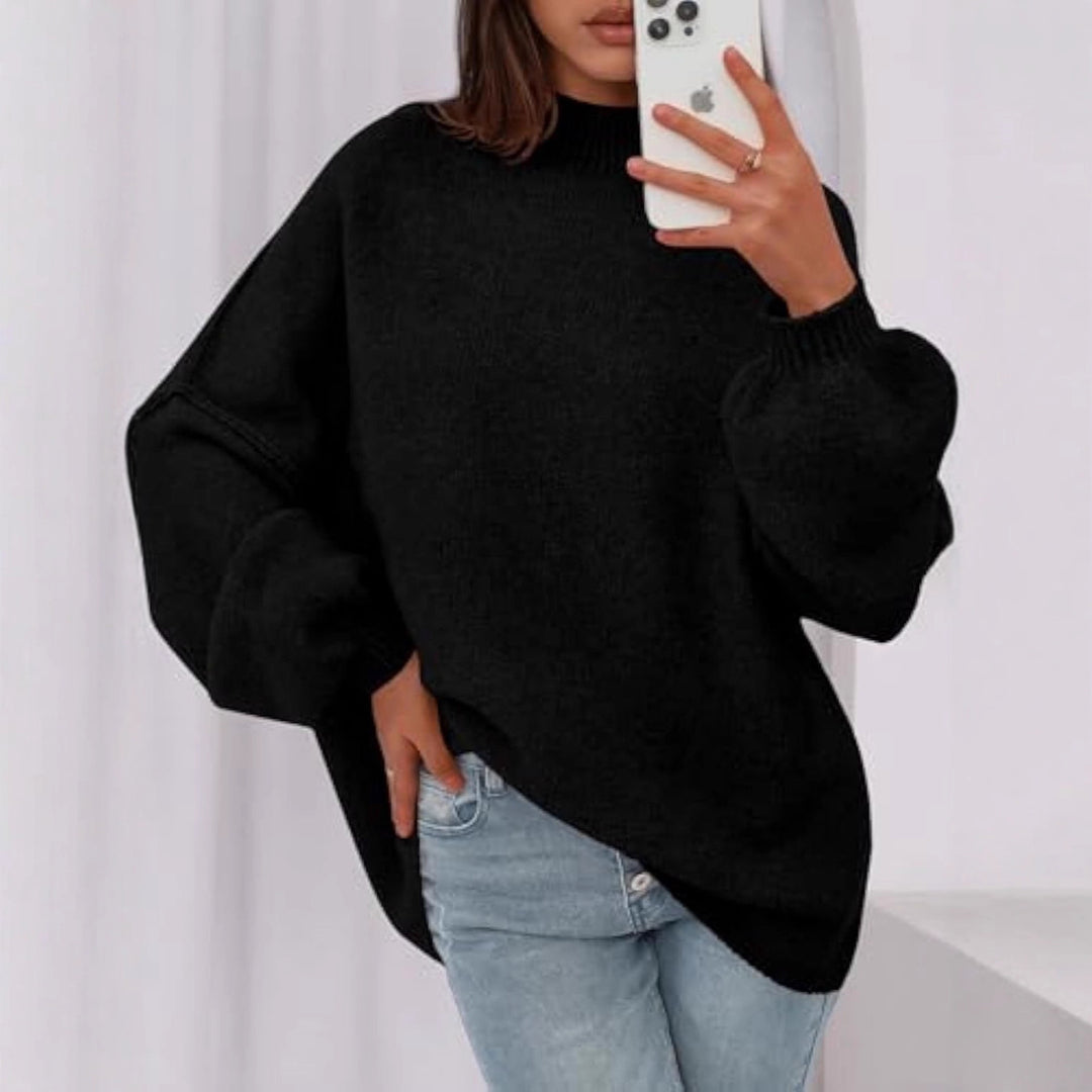 Damen Weicher Oversized Pullover Echo Archiv
