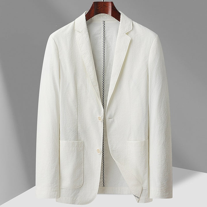 Herren Leichter unstrukturierter Sakko-Blazer mit Patch-Taschen & Reverskragen Echoarchiv