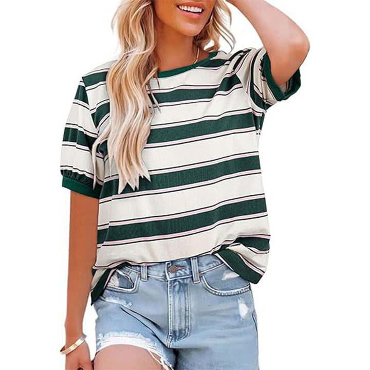 Echoarchiv | Gestreiftes T-Shirt mit Rundhalsausschnitt für Damen