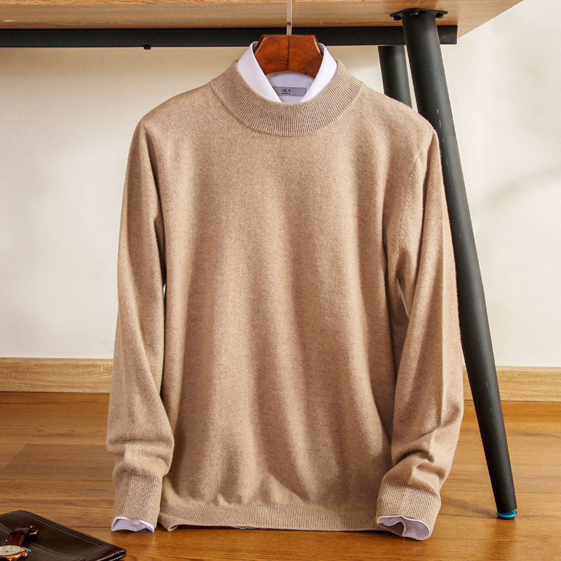 Herren Feiner Rollkragenpullover in schlanker Minimal‑Silhouette aus Woll‑Kaschmir‑Mix Echoarchiv