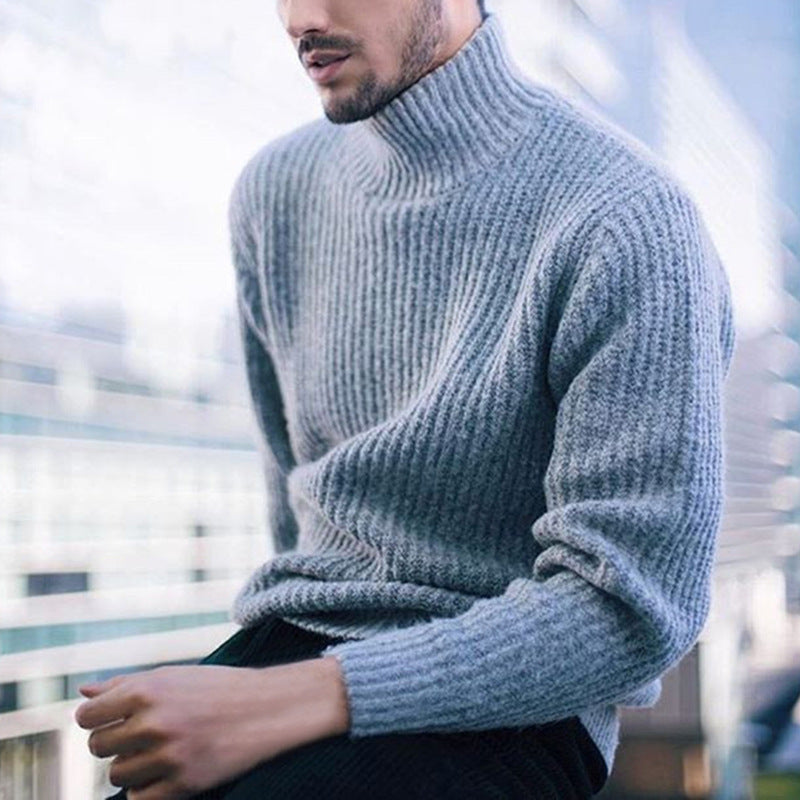 Herren Rollkragenpullover aus hochwertiger Wolle Echoarchiv