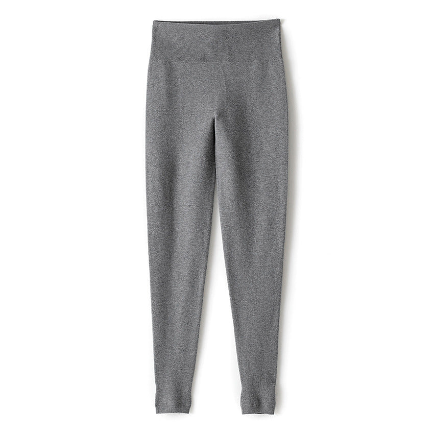 Damen Hochtaillierte Feinstrick-Leggings mit nahtlosem Komfortbund Echoarchiv