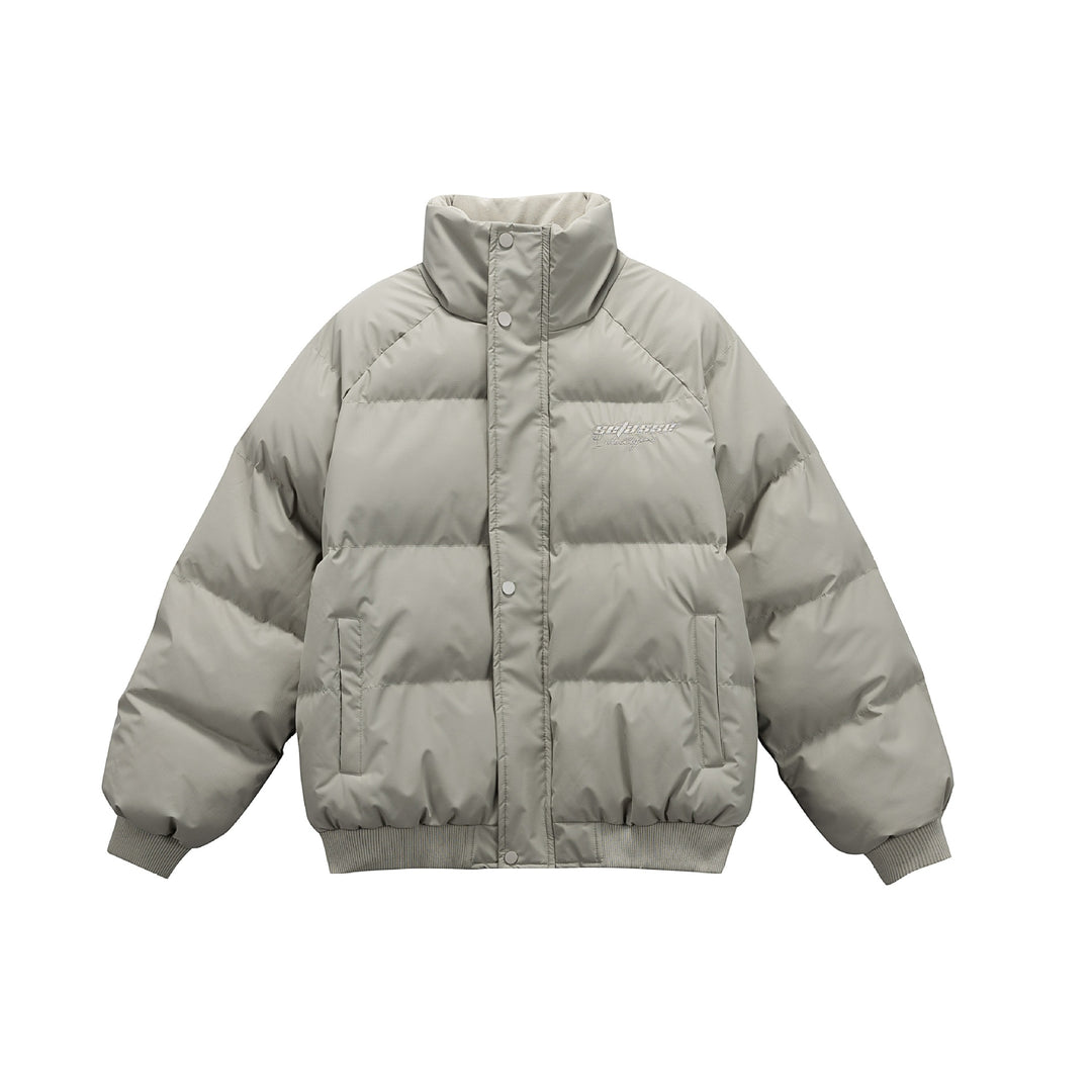 Damen Oversize gesteppte Steppjacke mit hohem Stehkragen und Rippbündchen Echoarchiv
