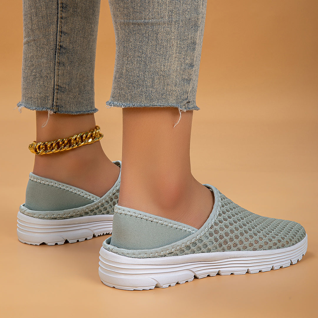 Damen nan luftige Schlupfsneaker mit Honigwaben-Strickoberteil und gedämpfter Komfortsohle Echo Archiv