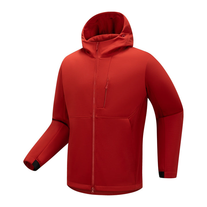 Herren Softshell-Funktionsjacke mit Wattierung, Kapuze & Zwei-Wege-Reißverschluss Echoarchiv