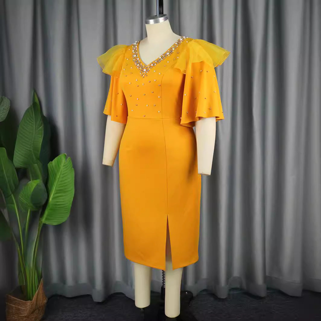 Damen Elegantes Cocktailkleid mit funkelnden Applikationen Echo Archiv