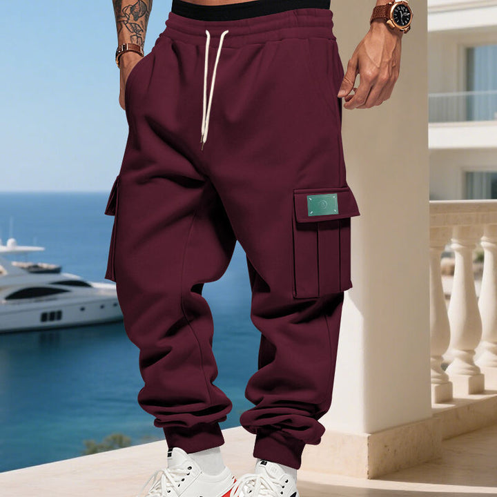 Herren nan Cargo Joggerhose mit elastischem Bund und seitlichen Utility-Taschen Echo Archiv